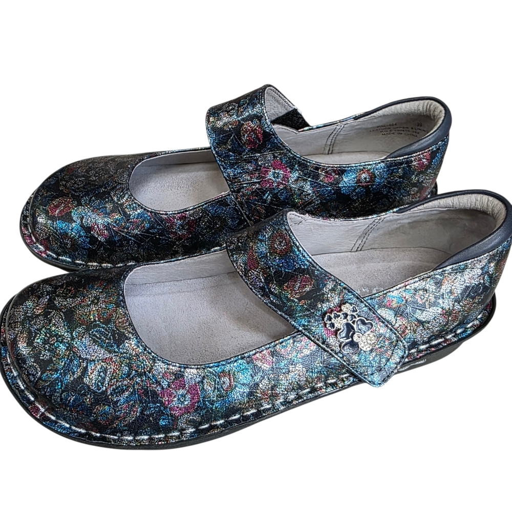 Alegria PAL-464 NWOT Mary Jane's Nurse Work Shoes Multicolor Size 8.5-9 Women's - Picture 3 of 11